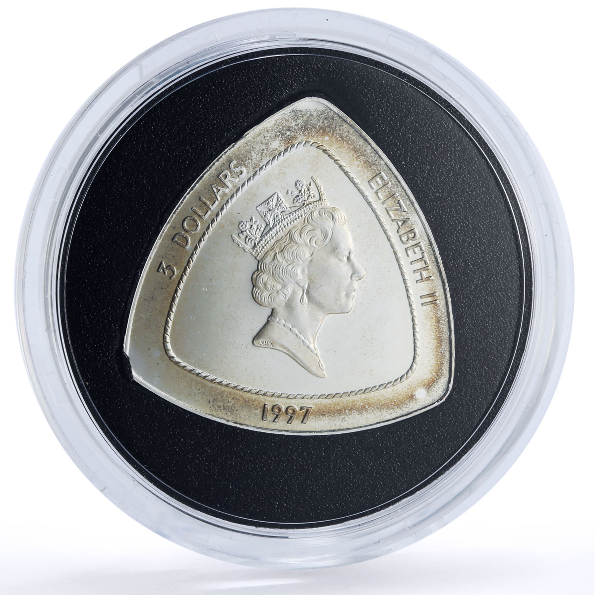Bermuda 3 dollars Sea Venture Shipwreck Ships proof silver coin 1997