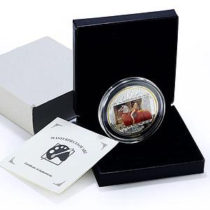 Cook Islands 20 dollars Lady Godiva Collier Masterpieces Art silver coin 2013
