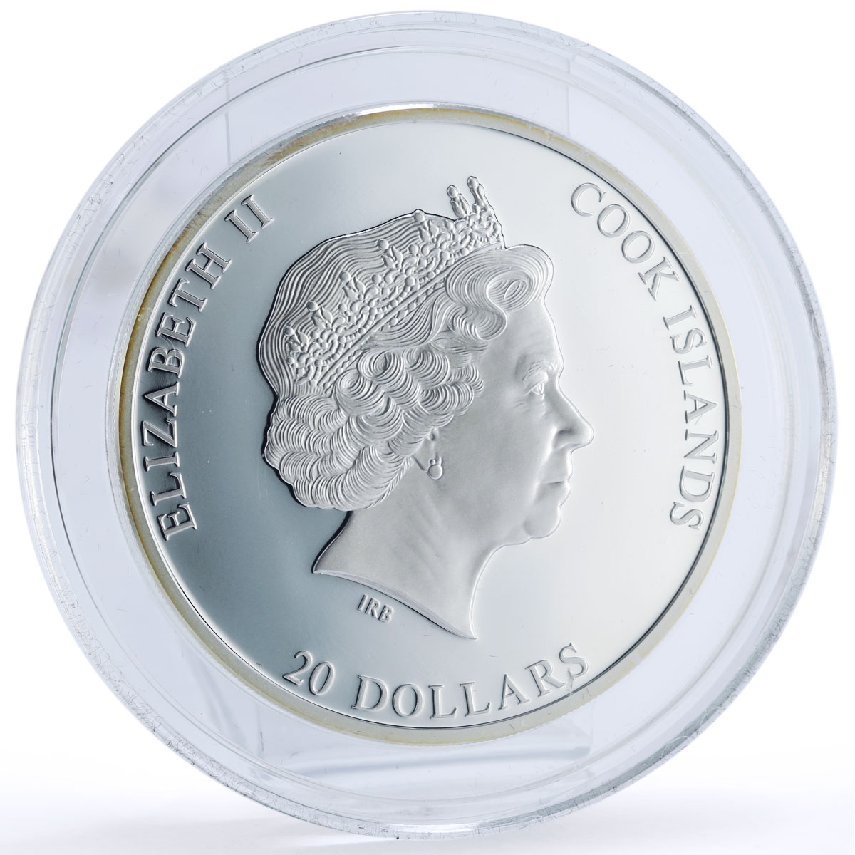 Cook Islands 20 dollars Lady Godiva Collier Masterpieces Art silver coin 2013