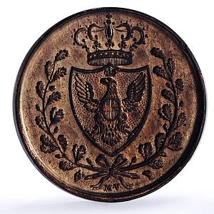 Italy Sardinia 3 centesimi Carlo Felice Car Felix L Mark KM-126 copper coin 1826