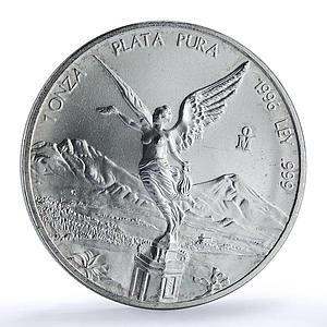 Mexico 1 onza Libertad Angel of Independence silver coin 1996