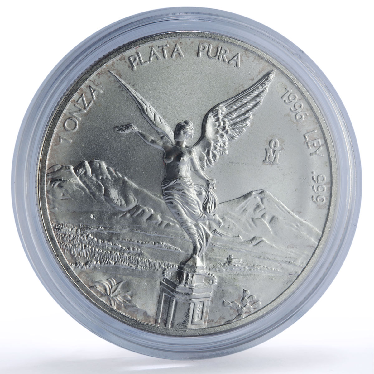 Mexico 1 onza Libertad Angel of Independence silver coin 1996