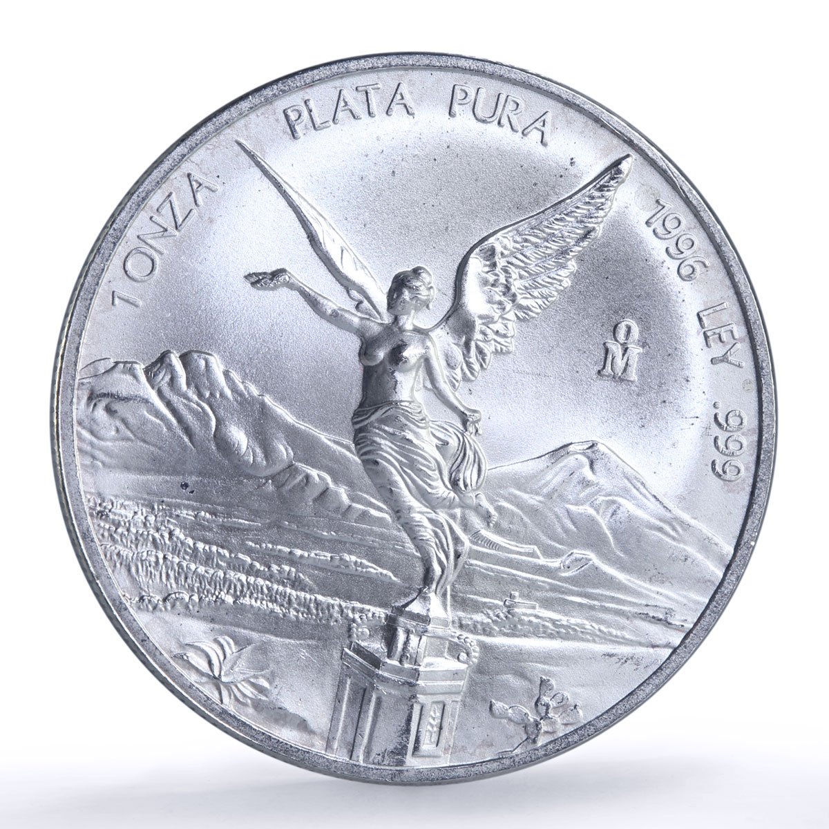 Mexico 1 onza Libertad Angel of Independence silver coin 1996