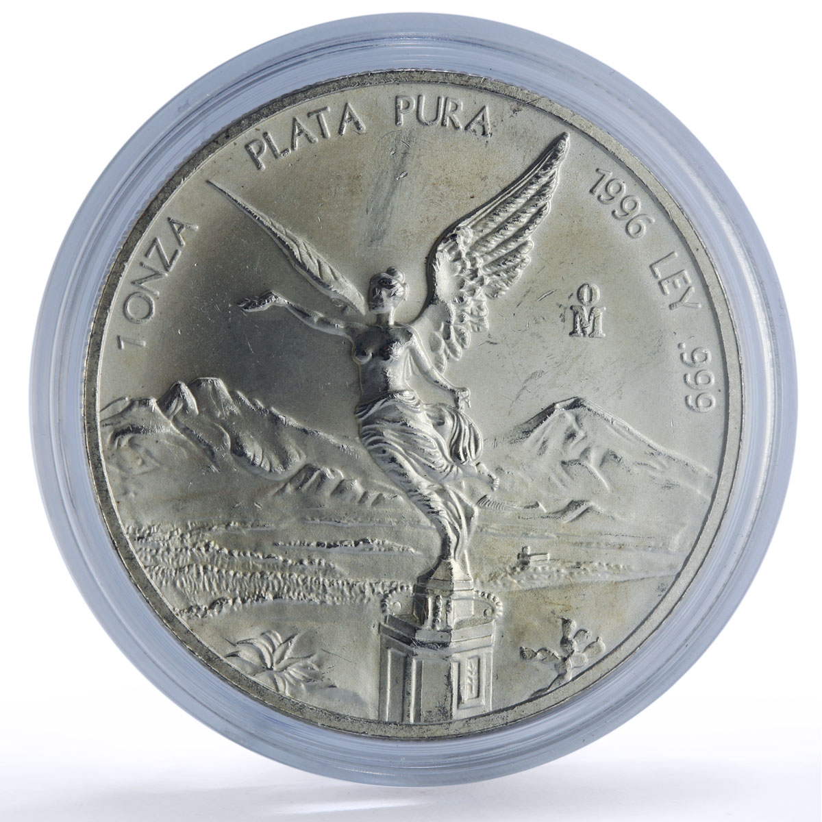 Mexico 1 onza Libertad Angel of Independence silver coin 1996
