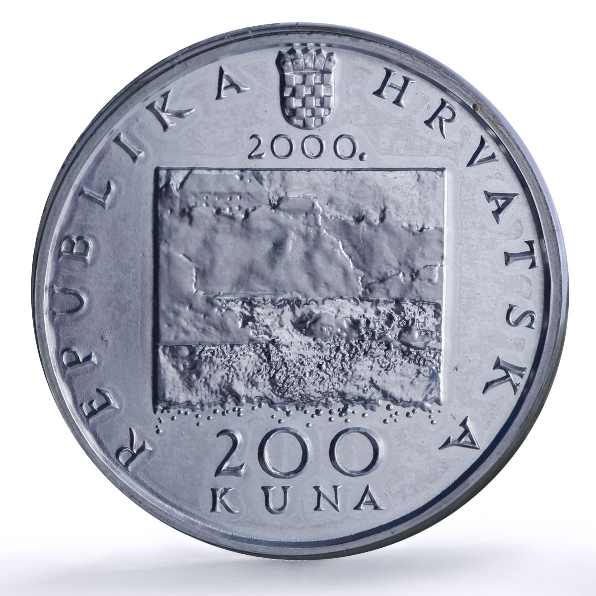 Croatia 200 kuna Slava Raskaj Famous Women Painter Art proof silver coin 2000