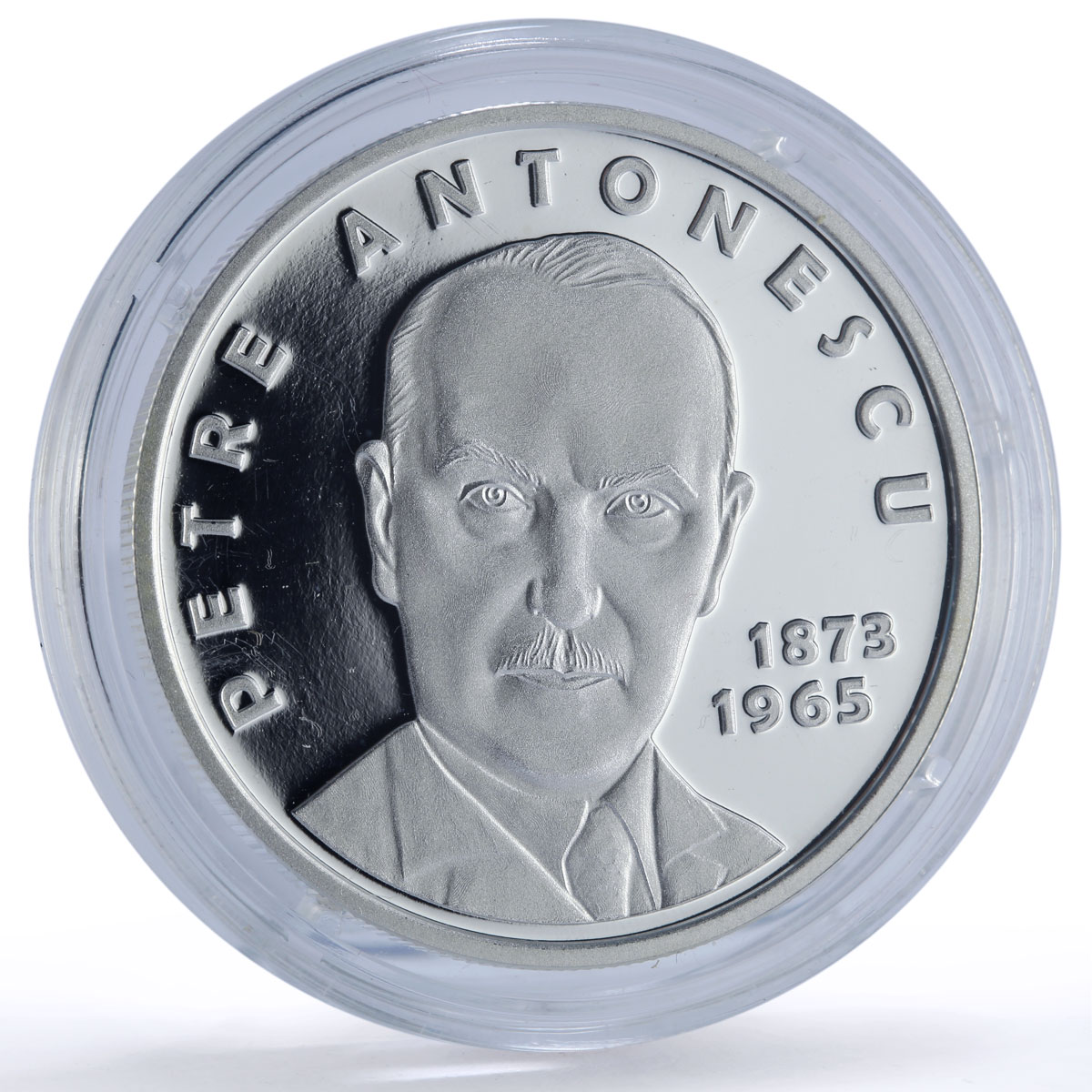 Romania 10 lei Petre Antonescu Triumphal Arch History proof silver coin 2023