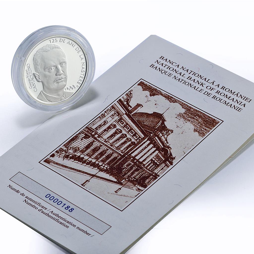 Romania 10 lei George Matei Cantacuzino Mogosoaia Palace proof silver coin 2024