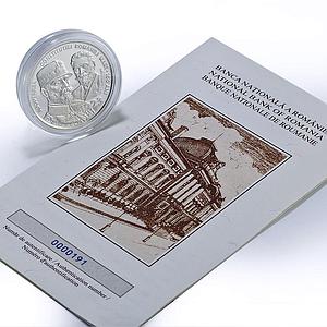 Romania 10 lei Constitution Ferdinand I Bratianu History proof silver coin 2023