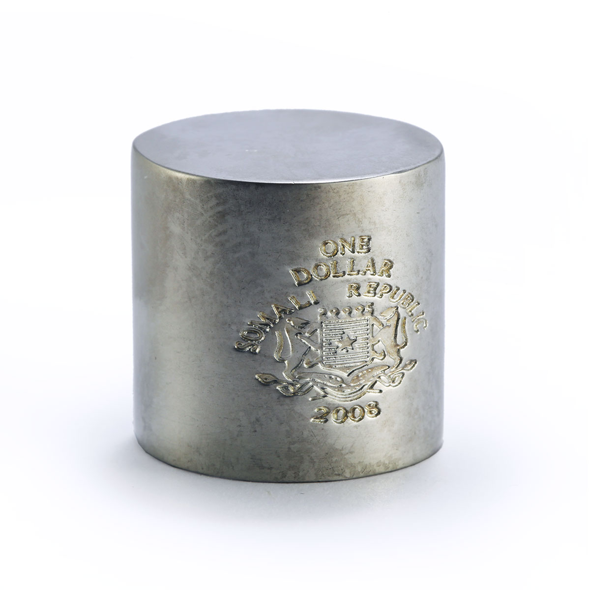 Somalia 1 dollar x 5 Cone Cylinder Cube Sphere Pyramid Figures CuNi coins 2008