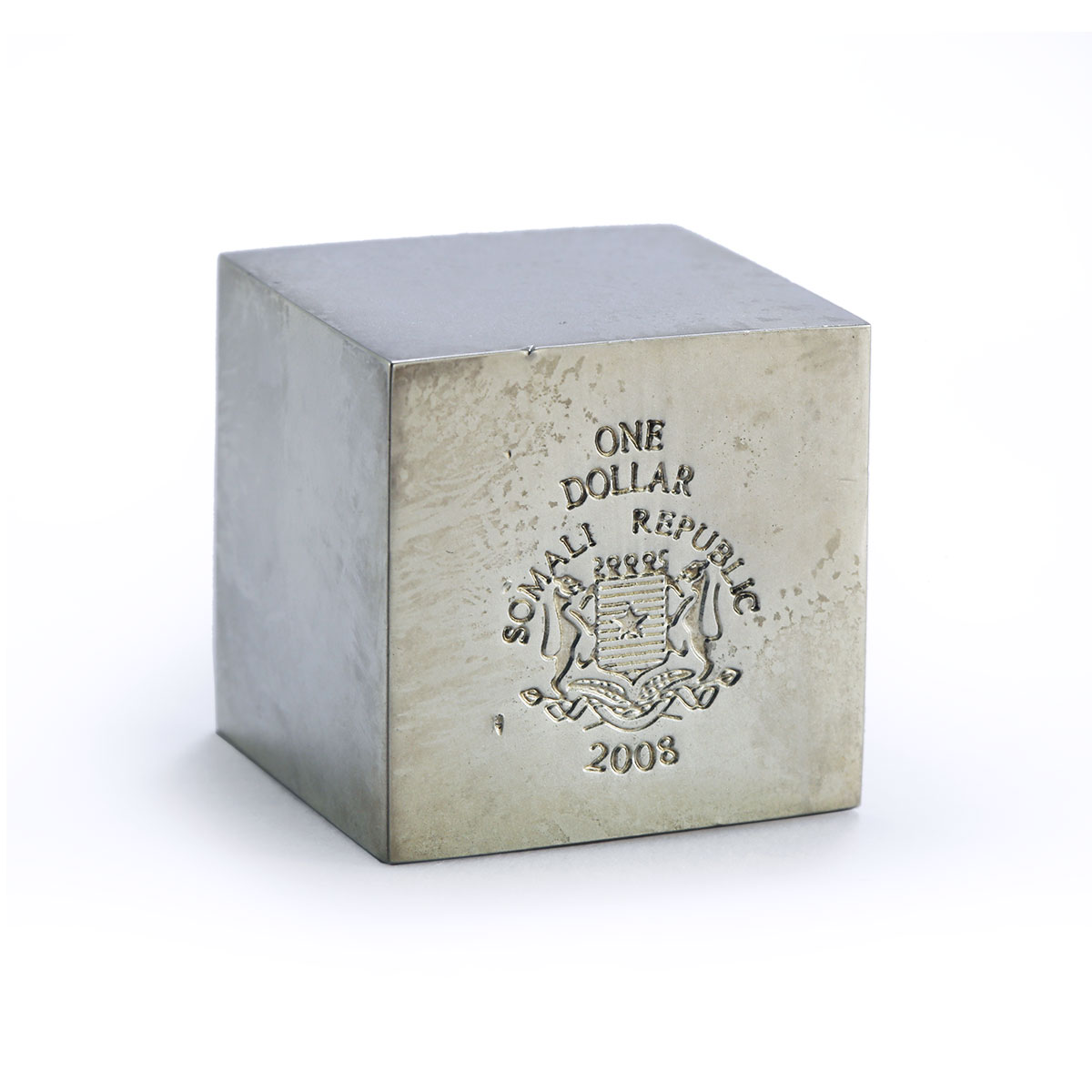 Somalia 1 dollar x 5 Cone Cylinder Cube Sphere Pyramid Figures CuNi coins 2008