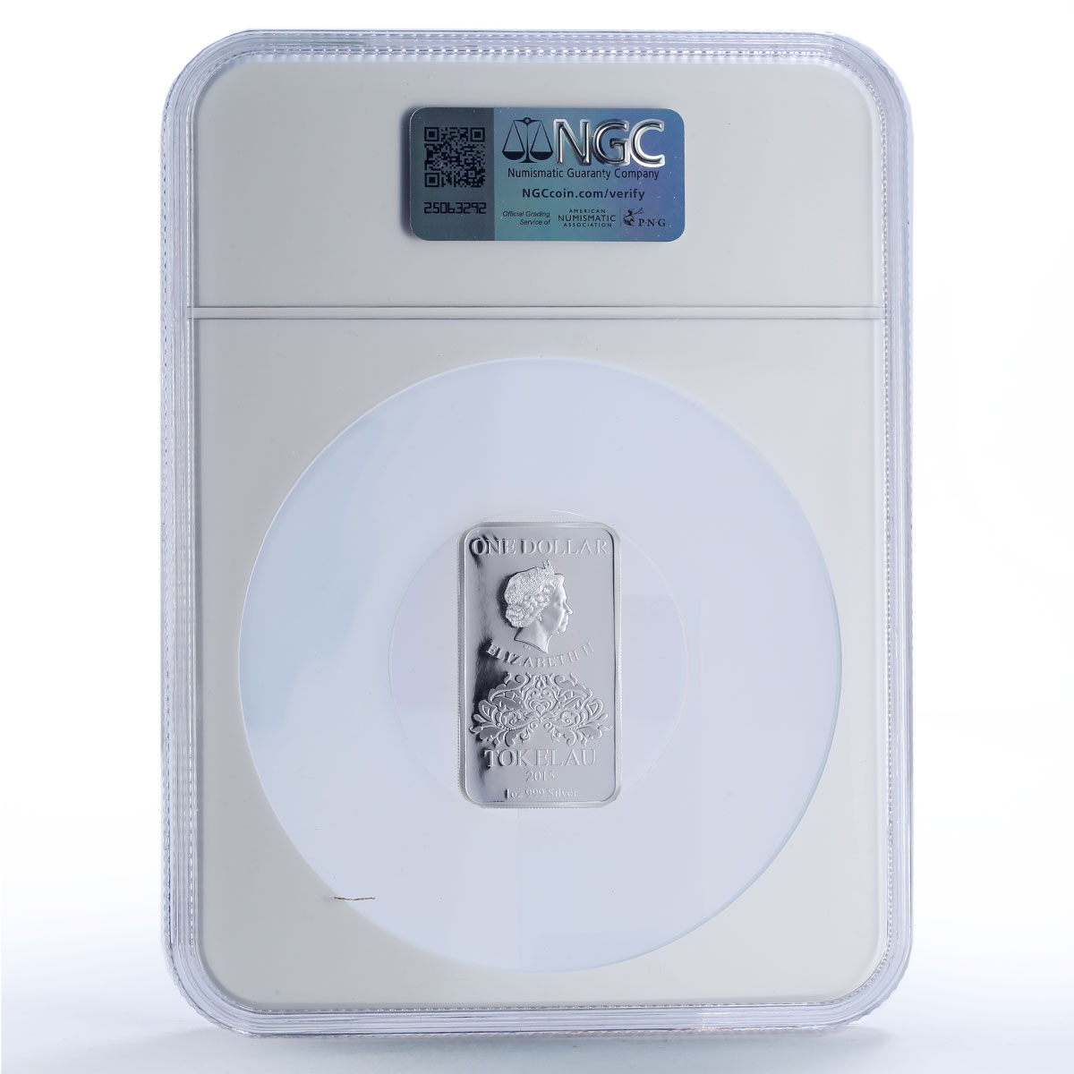 Tokelau 1 dollar Spades Four Aces Cards Games PF69 NGC silver coin 2015