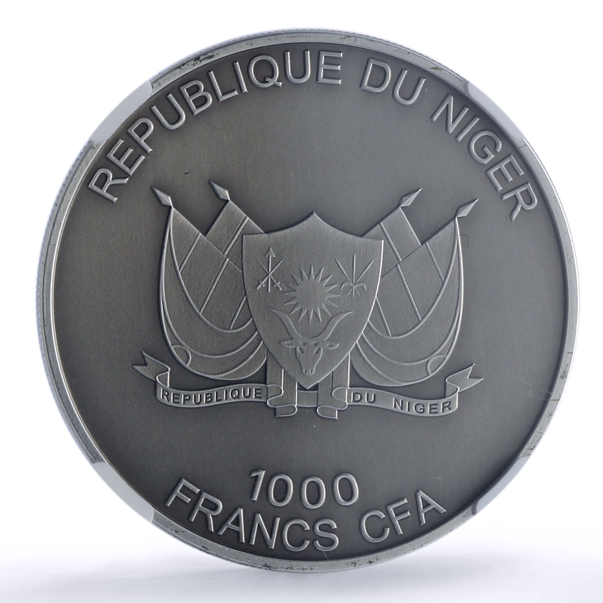 Niger 1000 francs Fennec Fox Magnificent Animals Fauna MS70 NGC silver coin 2013