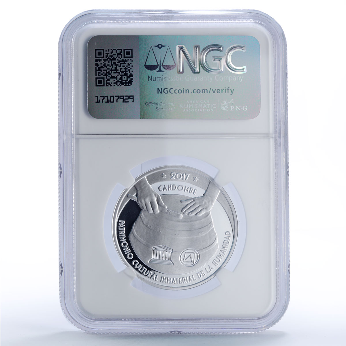 Uruguay 1000 pesos Candombe UNESCO Dances Culture PF70 NGC silver coin 2017