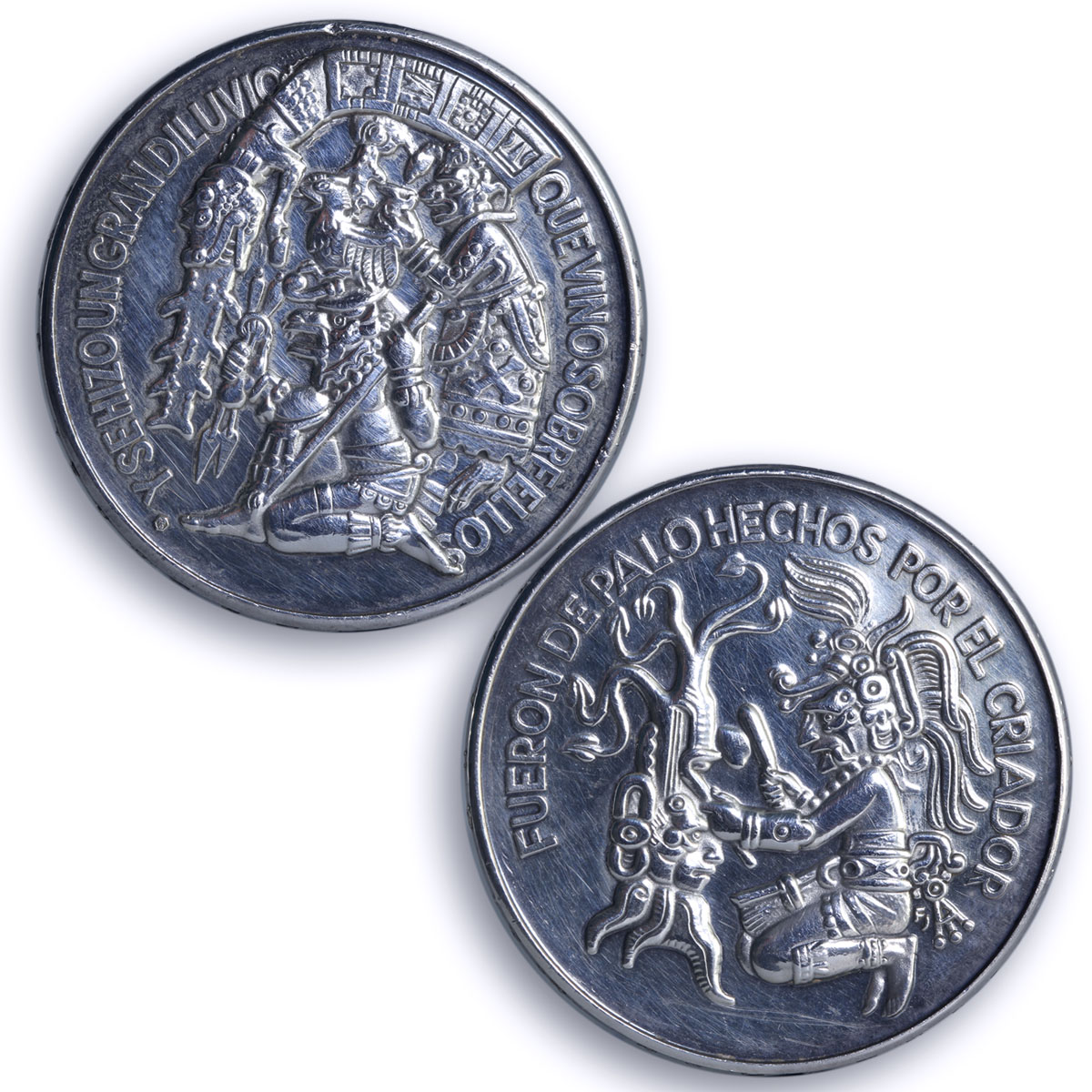 Guatemala Set Maya Indians Crafts Traditions History Art silver medals 1976 1977