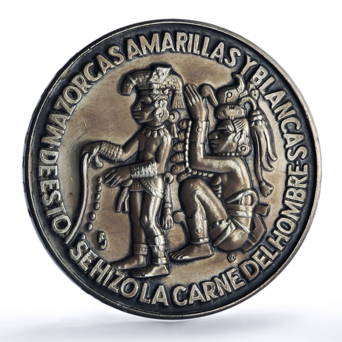 Guatemala Set Maya Indians Crafts Traditions History Art silver medals 1976 1977