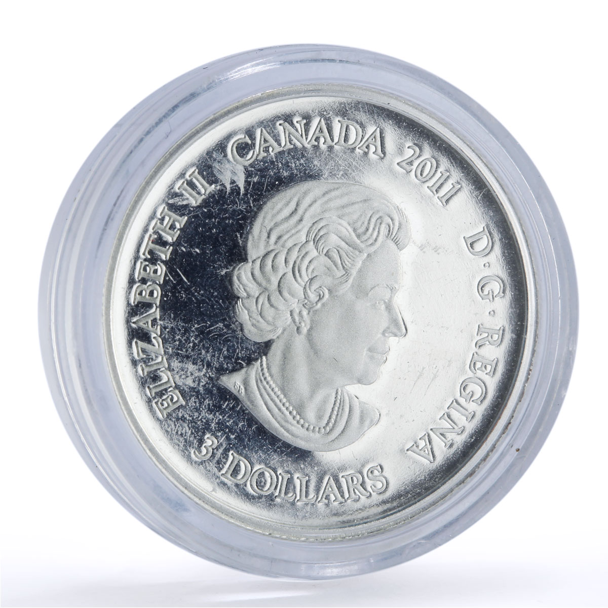 Canada 3 dollars November Topaze Birthstone Swarowski proof silver coin 2011