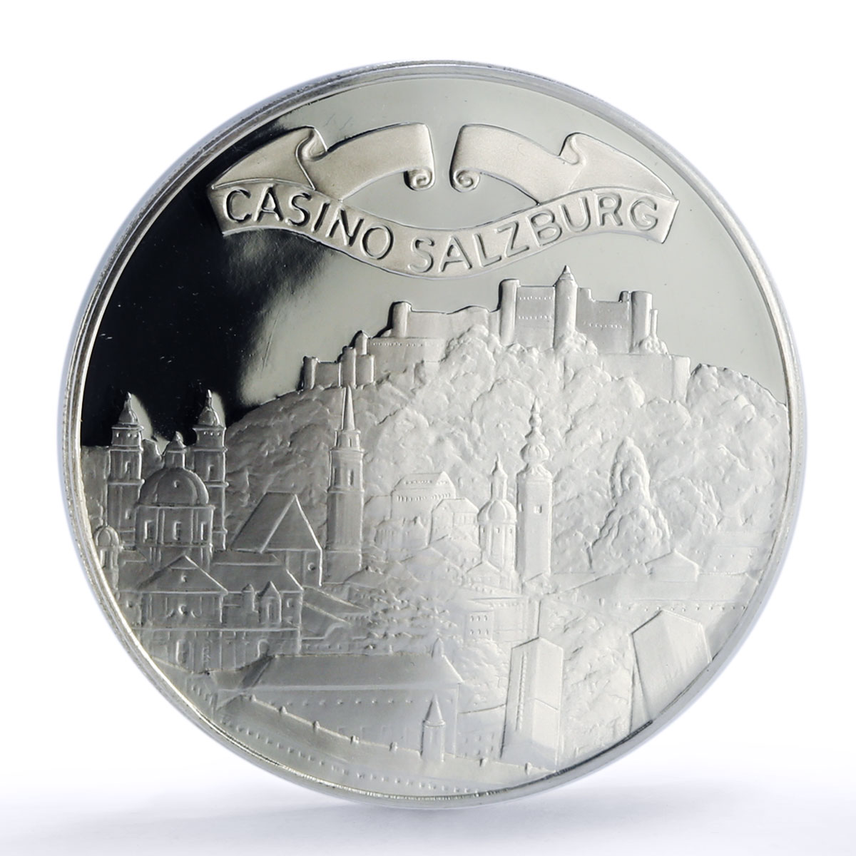 Austria Salzburg Casino Fantasy Token 500 Schil. PR70 PCGS silver 1986 - 1988 FM