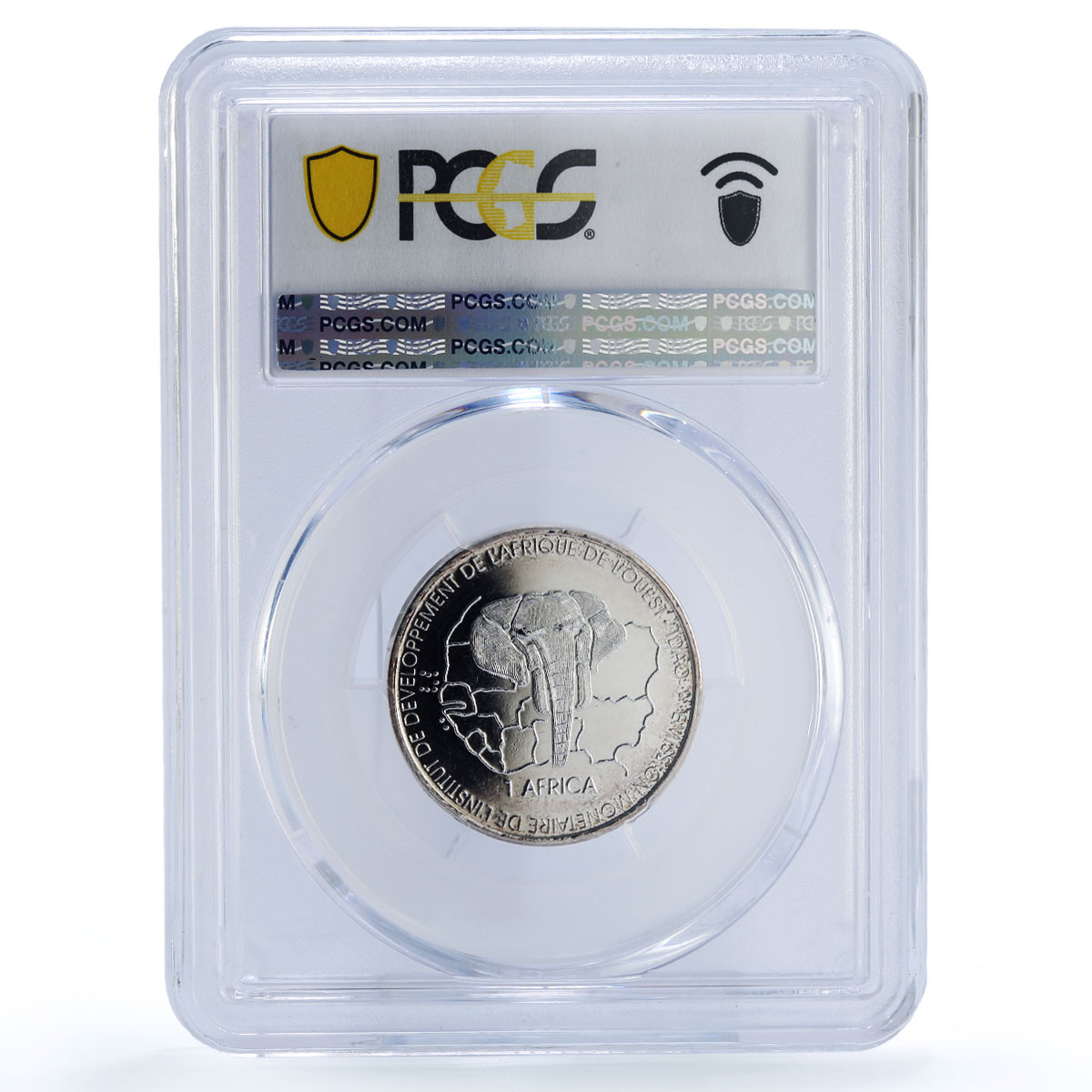 Mali 1500 francs Gazelle IDAO 1 Africa Elephant MS68 PCGS silver coin 2003