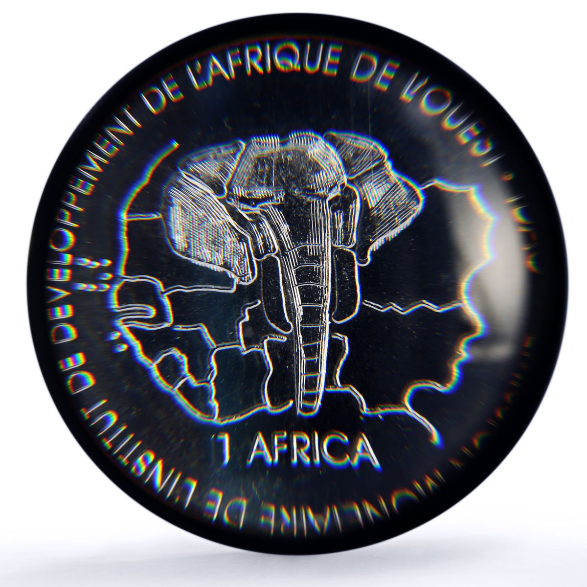 Mali 1500 francs Gazelle IDAO 1 Africa Elephant MS68 PCGS silver coin 2003