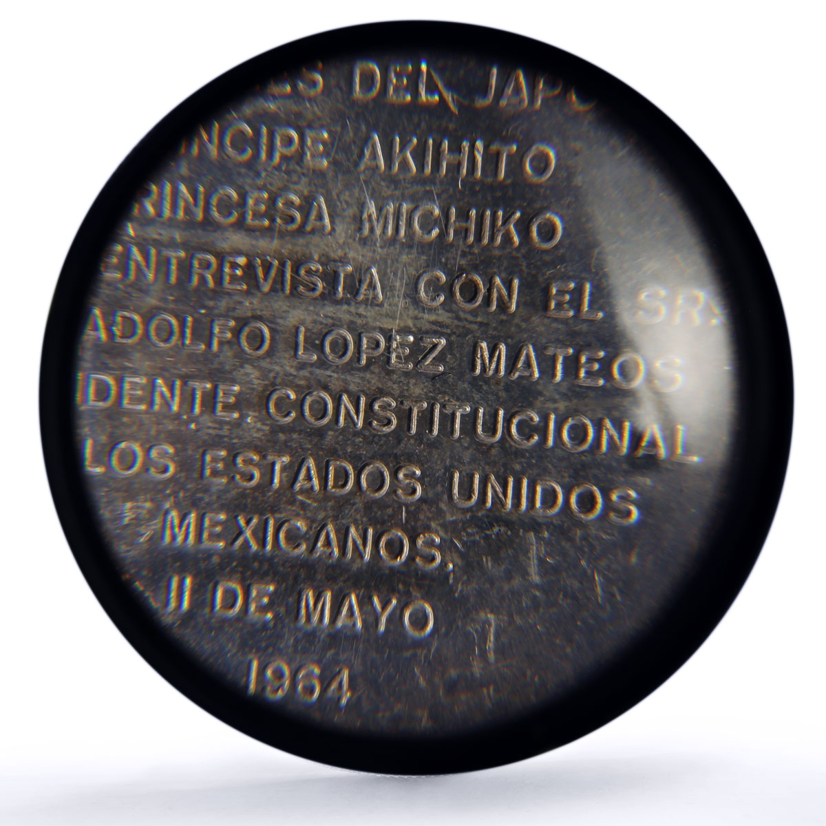 Mexico Japan Prince Princess Visit History Politics SP62 PCGS silver medal 1964
