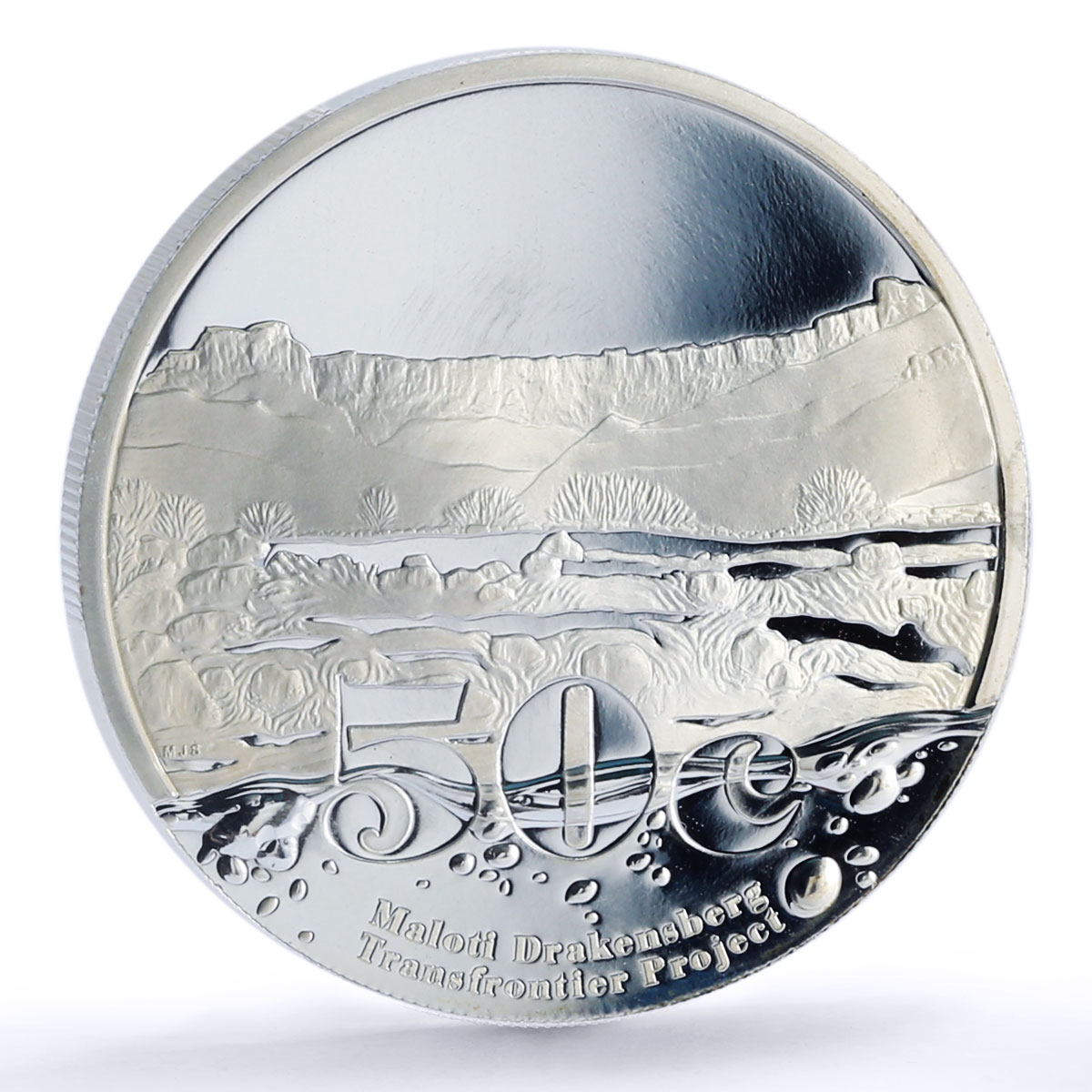 South Africa 50 cents Maloti Drakensberg Amphitheatre PR69 PCGS silver coin 2009