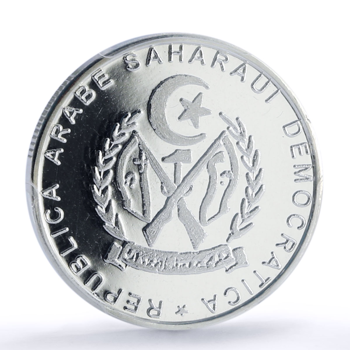 Saharawi 500 pesetas Fennec Foxes Sahara Nature Fauna MS67 PCGS silver coin 2004