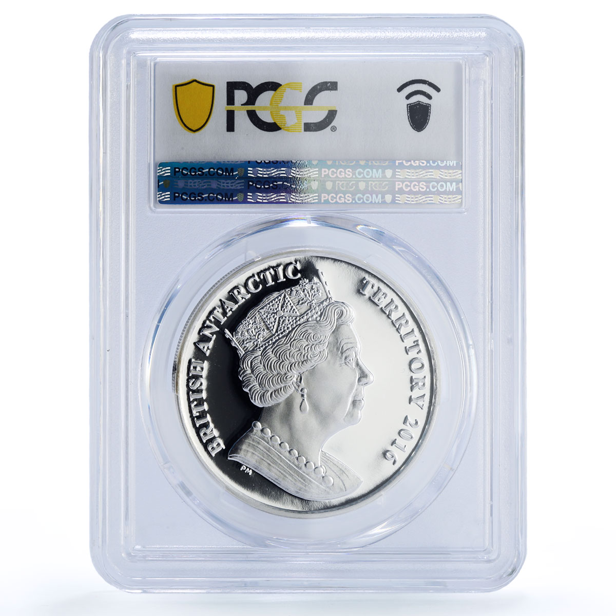 British Antarctic 2 pounds Emperor Penguin Fauna PR70 PCGS silver coin 2016