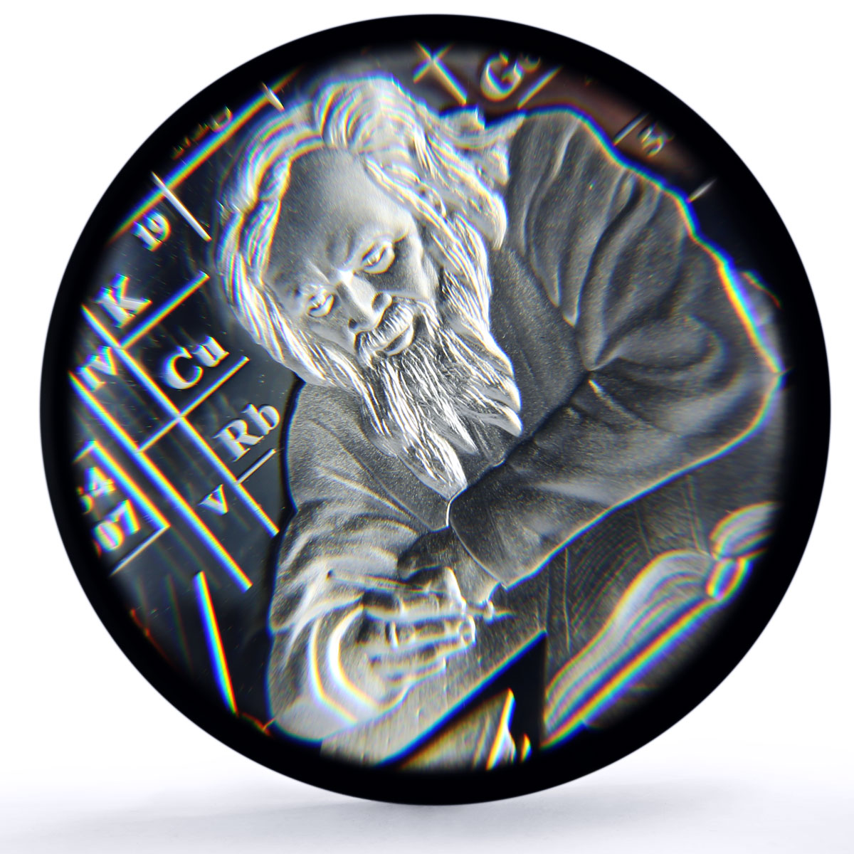 Cook Islands 5 dollars Dmitri Mendeleev Science PR70 PCGS silver coin 2012