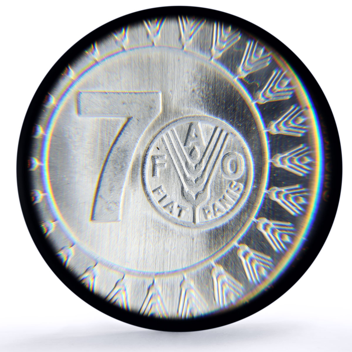 Egypt 10 pounds FAO World Food Day 70th Anniversary MS68 PCGS silver coin 2015
