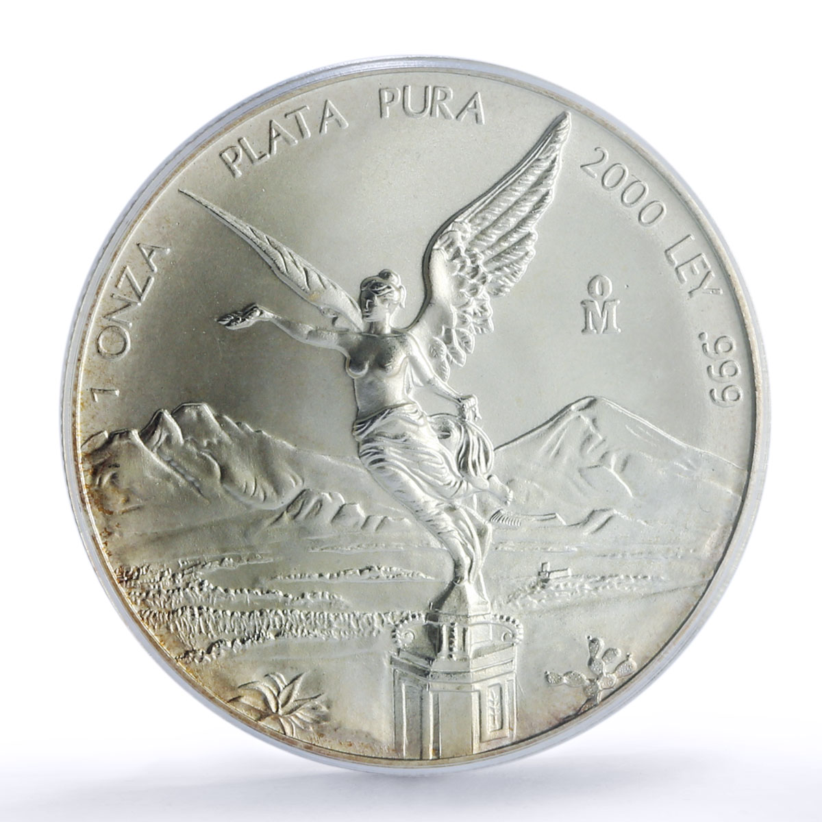 Mexico 1 onza Libertad Angel of Independence MS67 PCGS silver coin 2000