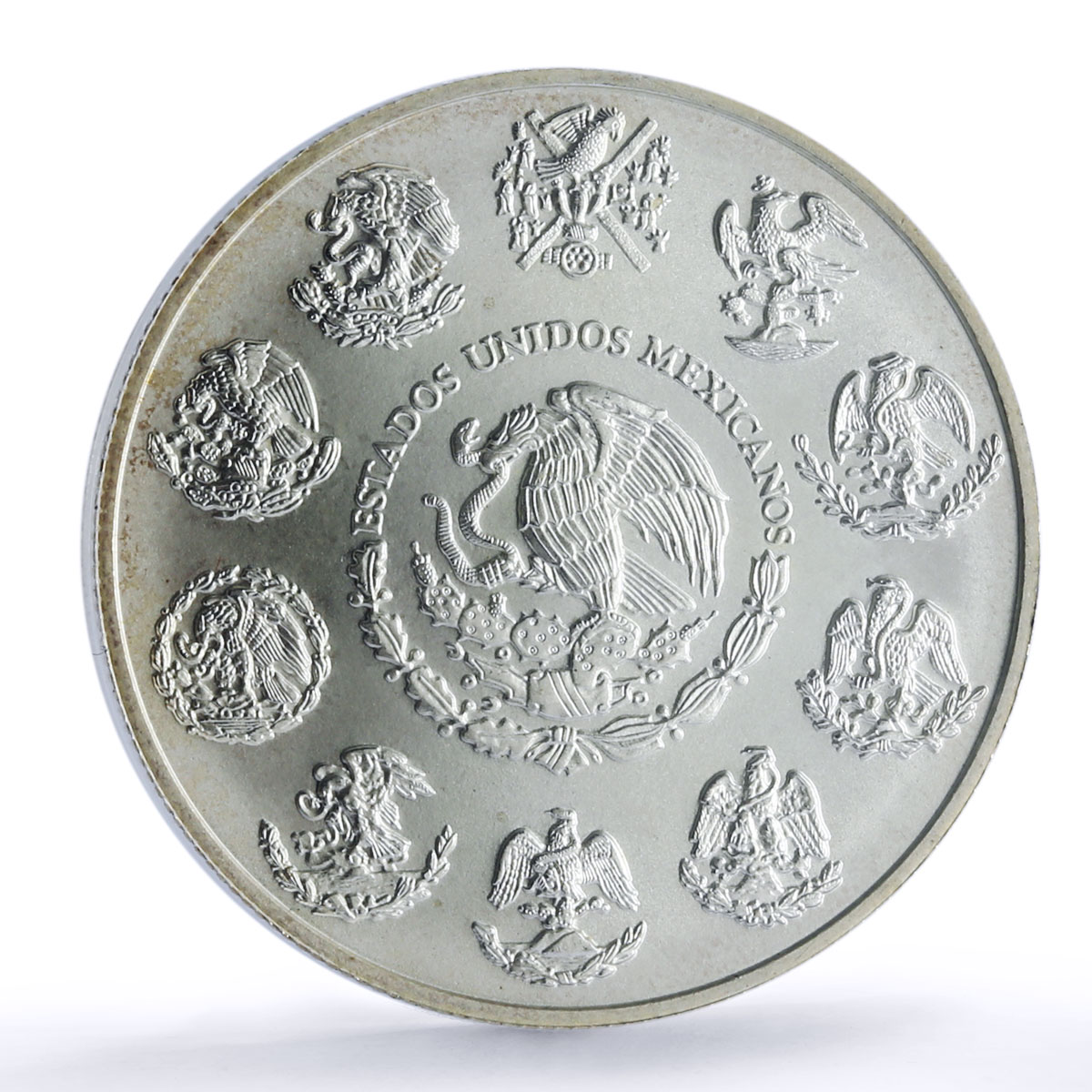 Mexico 1 onza Libertad Angel of Independence MS67 PCGS silver coin 2000
