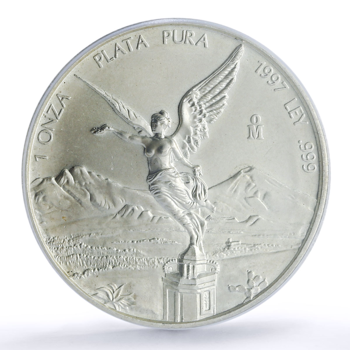 Mexico 1 onza Libertad Angel of Independence MS68 PCGS silver coin 1997