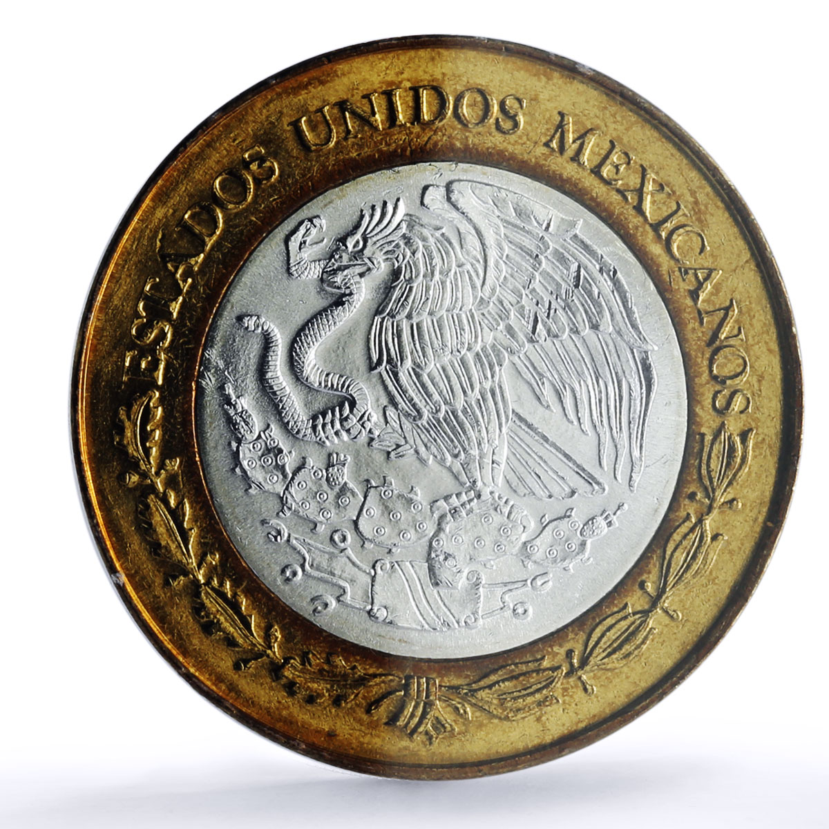 Mexico 100 pesos Estado Jalisco State Federation MS63 PCGS bimetal coin 2004