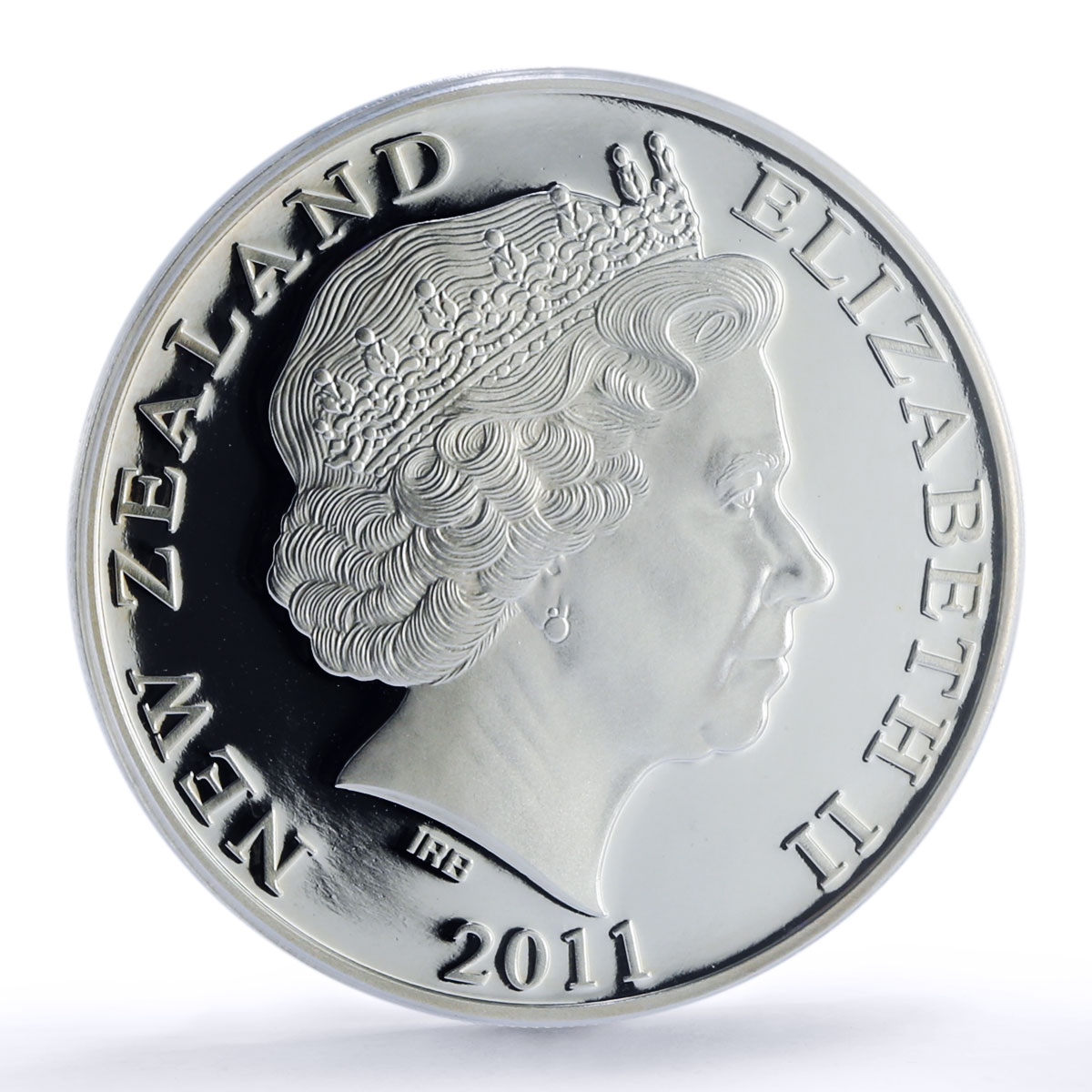 New Zealand 1 dollar All Blacks Fern Rugby Sports PR69 PCGS silver coin 2011