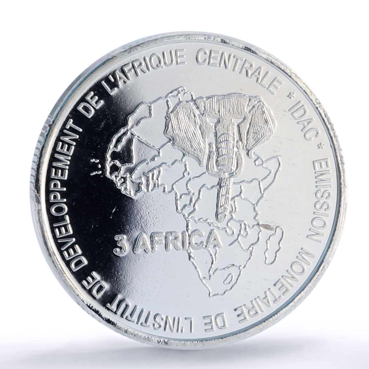 C. African Republic 4500 CFA John Paul II IDAC 3 Africa MS68 PCGS AG coin 2007