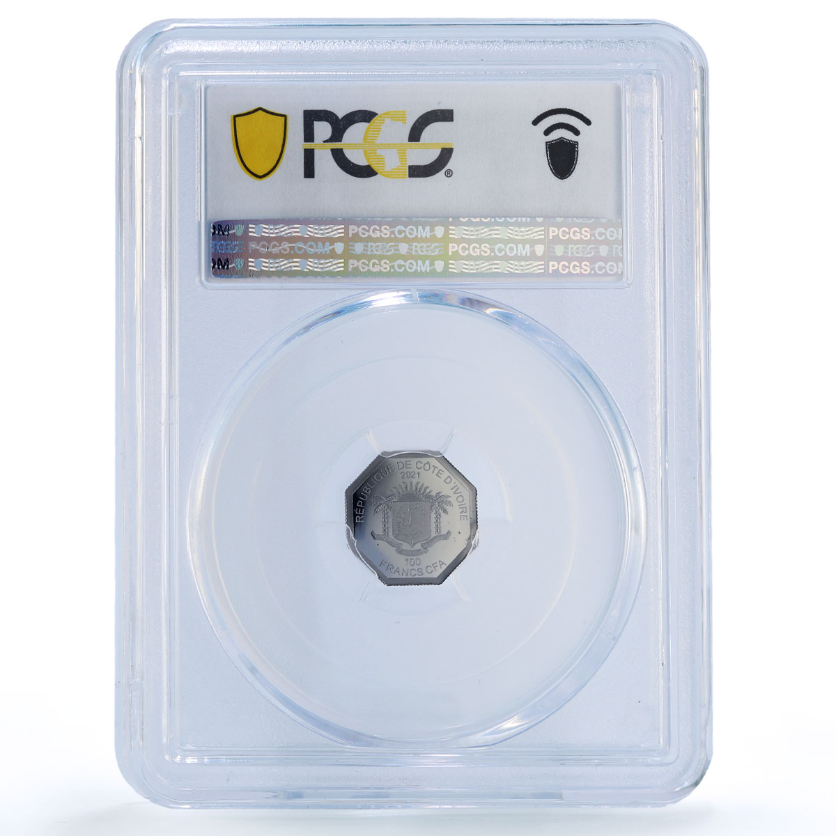 Ivory Coast 100 francs Reichskrone Imperial Crown Gilt PR69 PCGS gold coin 2021