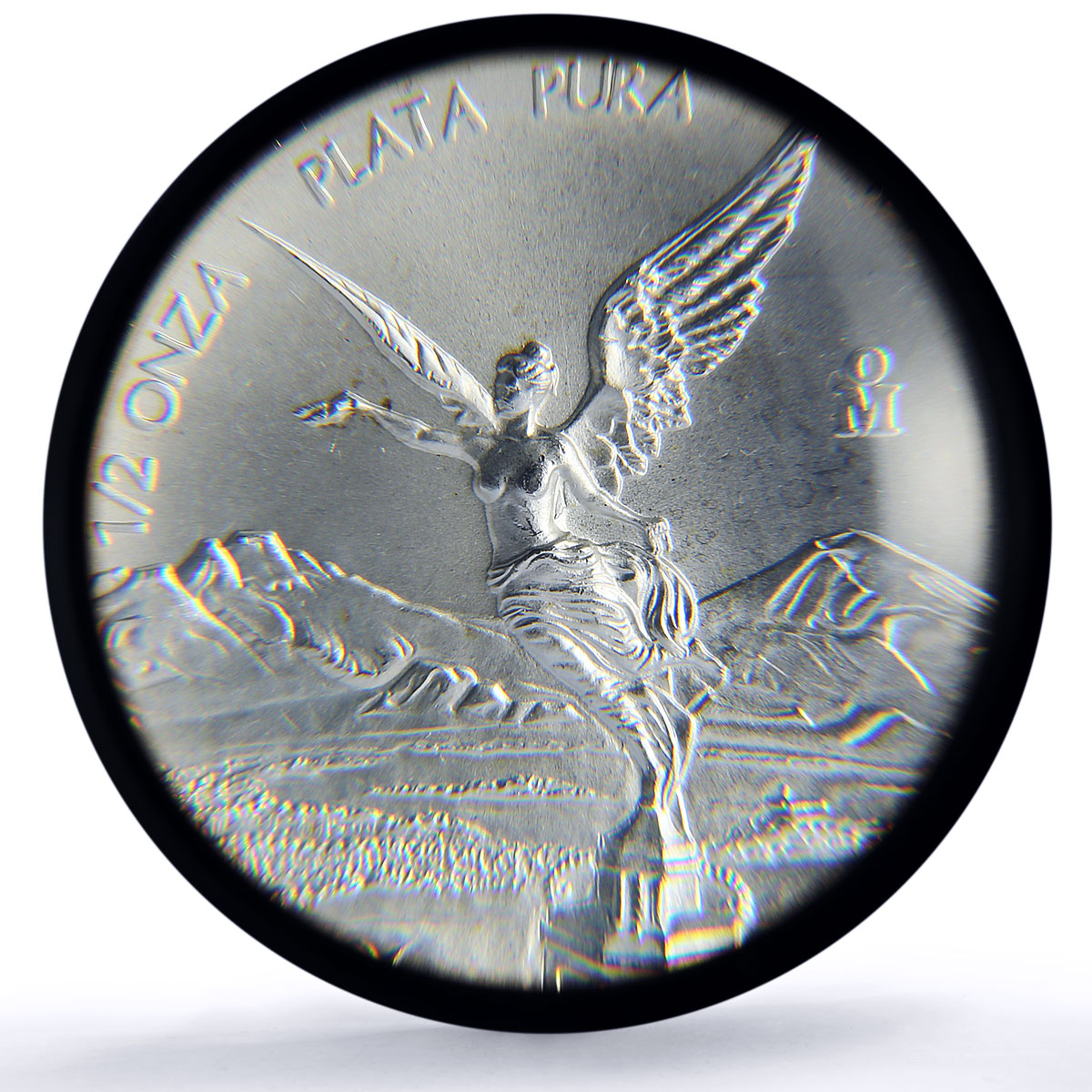 Mexico 1/2 onza Libertad Angel of Independence MS67 PCGS silver coin 1998