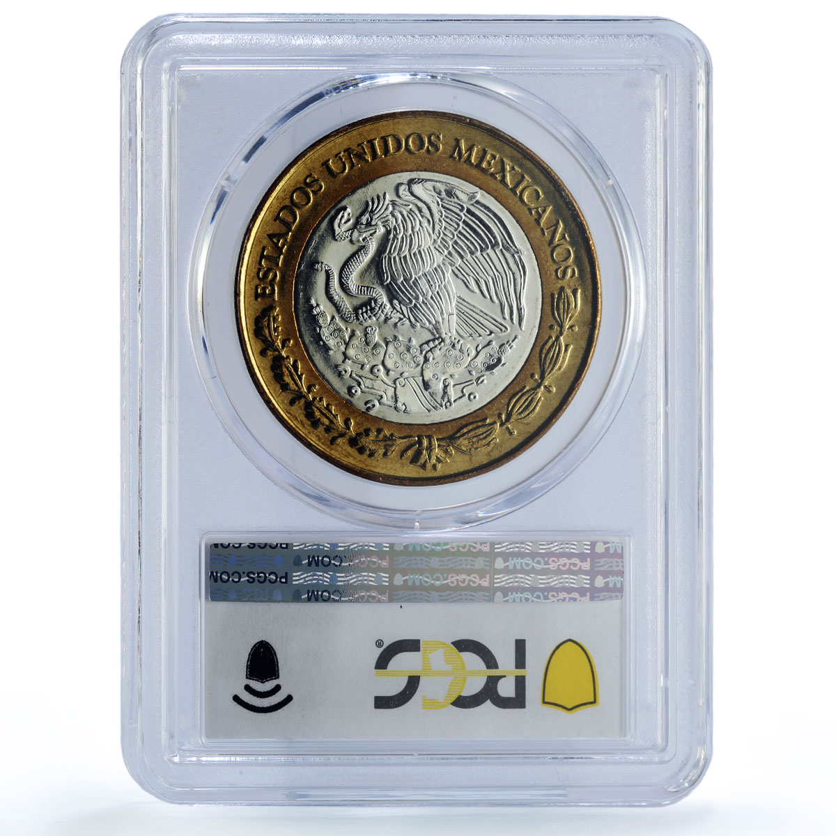 Mexico 100 pesos Estado Veracruz State Federation MS64 PCGS bimetal coin 2003