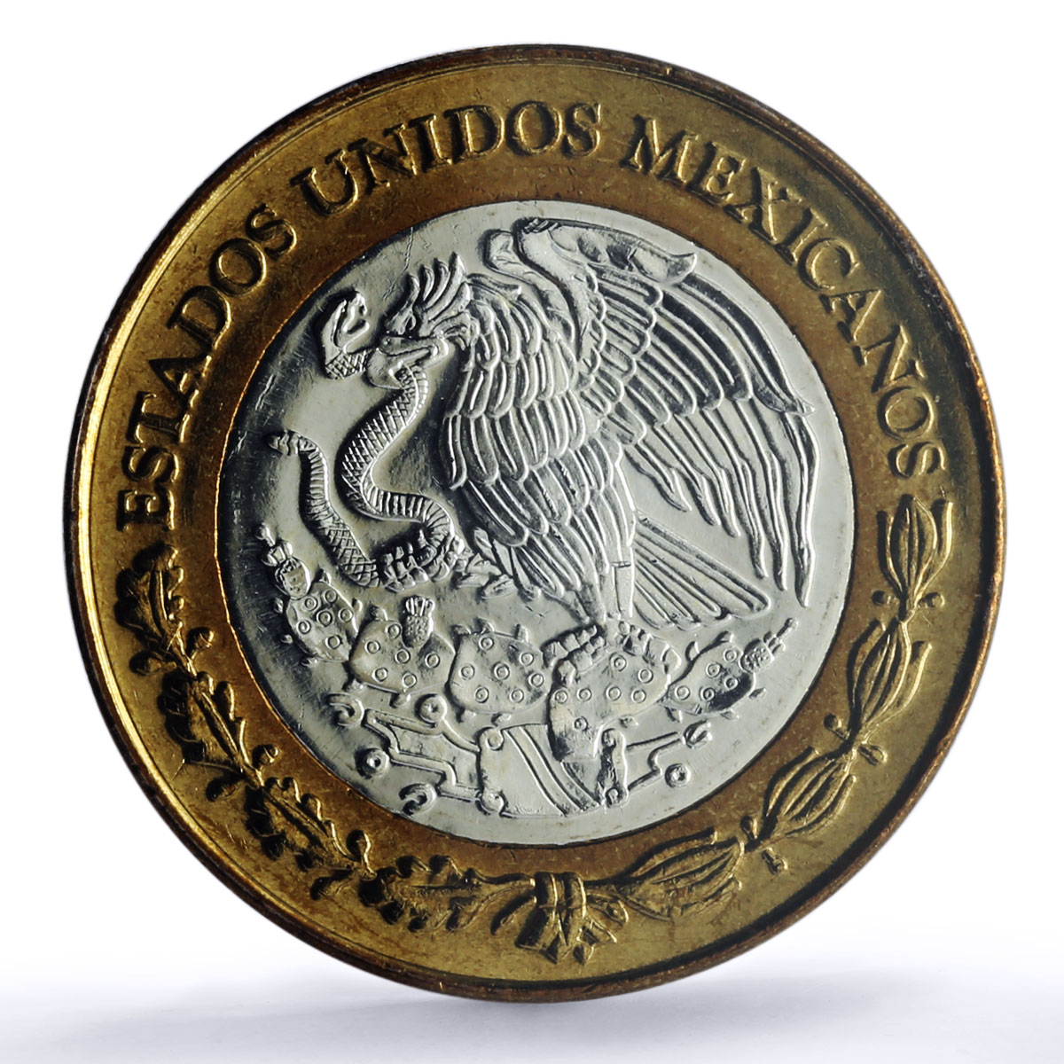Mexico 100 pesos Estado Veracruz State Federation MS64 PCGS bimetal coin 2003