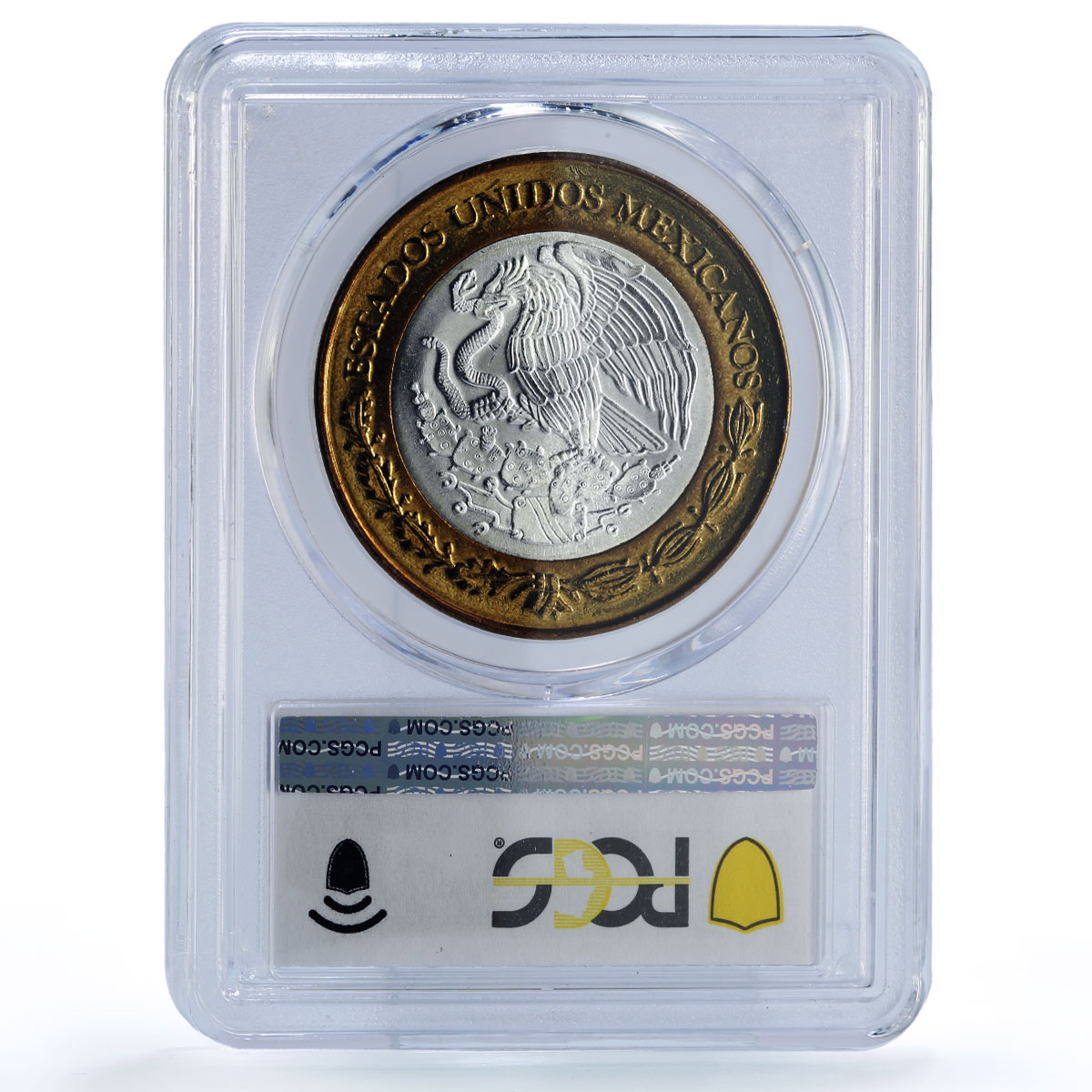 Mexico 100 pesos Estado Queretaro State Federation MS64 PCGS bimetal coin 2004