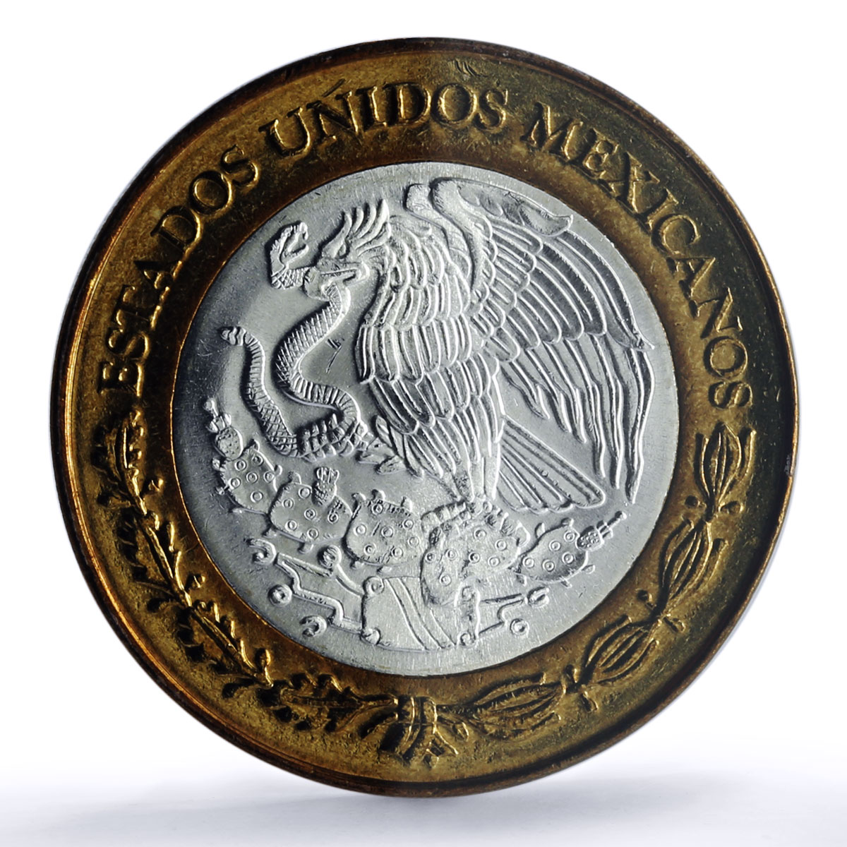 Mexico 100 pesos Estado Queretaro State Federation MS64 PCGS bimetal coin 2004