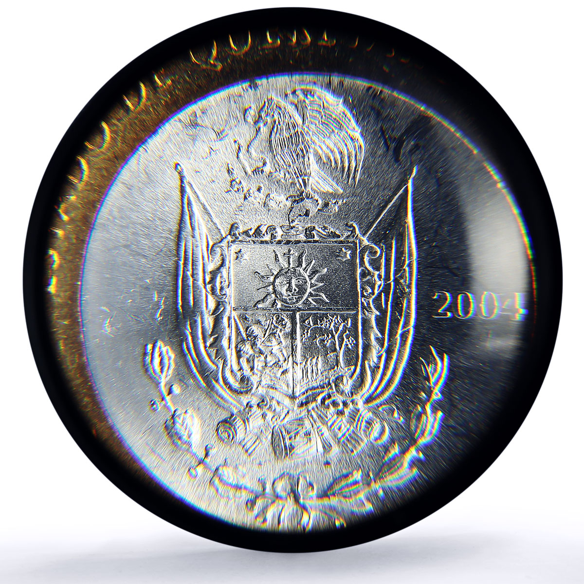Mexico 100 pesos Estado Queretaro State Federation MS64 PCGS bimetal coin 2004
