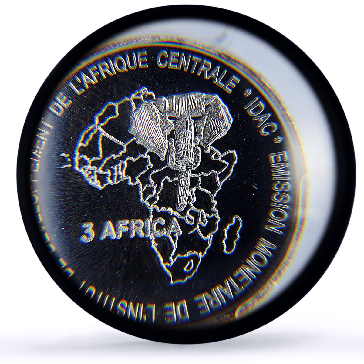 Cameroon 4500 CFA John Paul II IDAC 3 Africa Elephant MS68 PCGS silver coin 2005