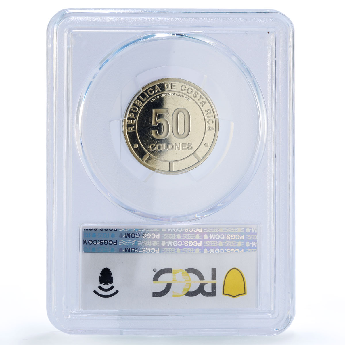 Costa Rica 50 colones Menelaus Blue Morpho Butterfly Fauna PR67 PCGS coin 2023