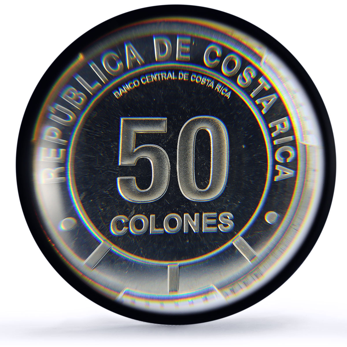 Costa Rica 50 colones Menelaus Blue Morpho Butterfly Fauna PR67 PCGS coin 2023