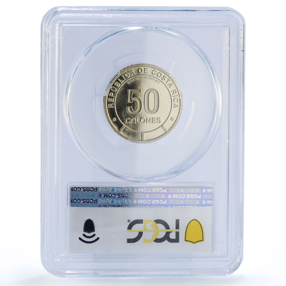 Costa Rica 50 colones Menelaus Blue Morpho Butterfly Fauna PR69 PCGS coin 2023