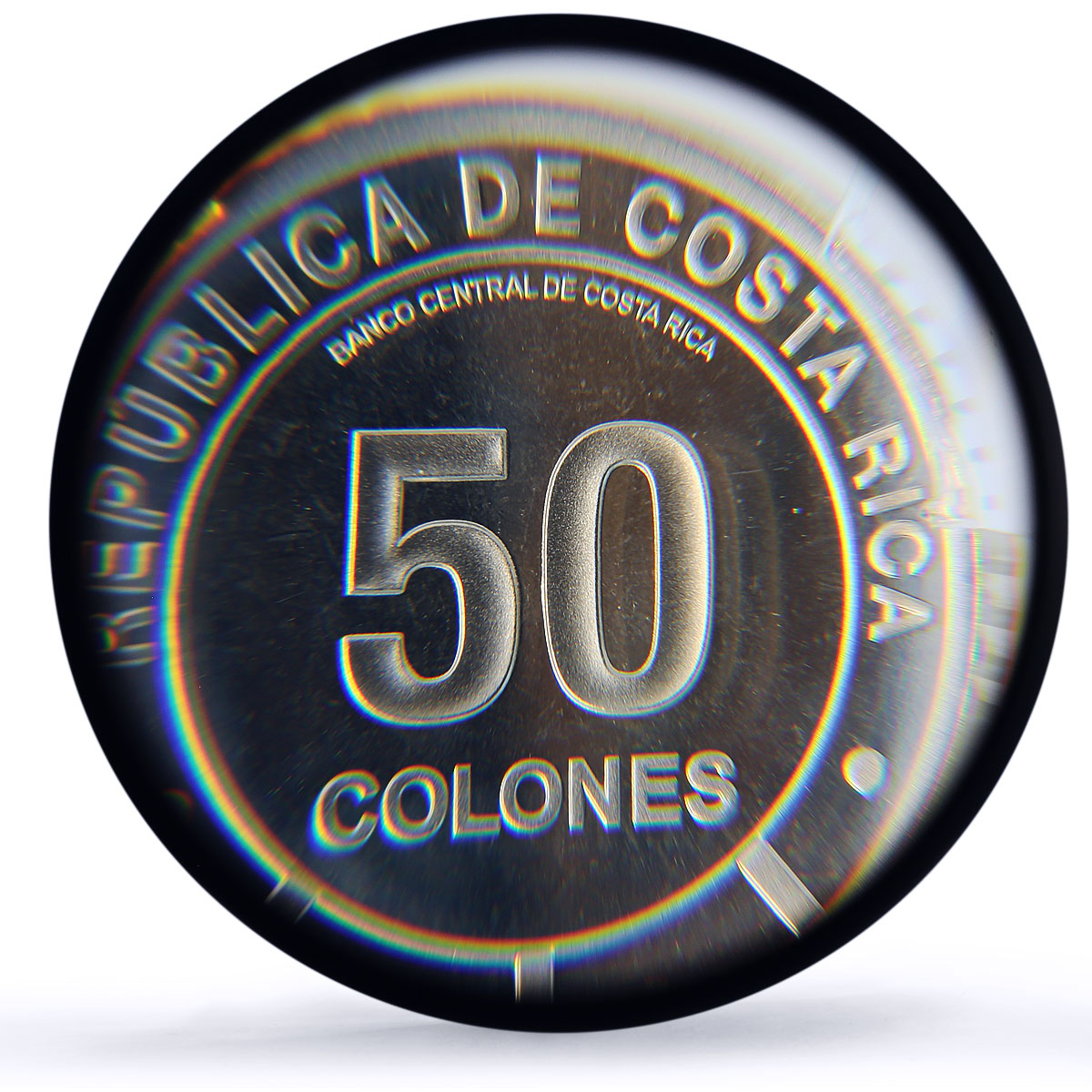 Costa Rica 50 colones Menelaus Blue Morpho Butterfly Fauna PR69 PCGS coin 2023