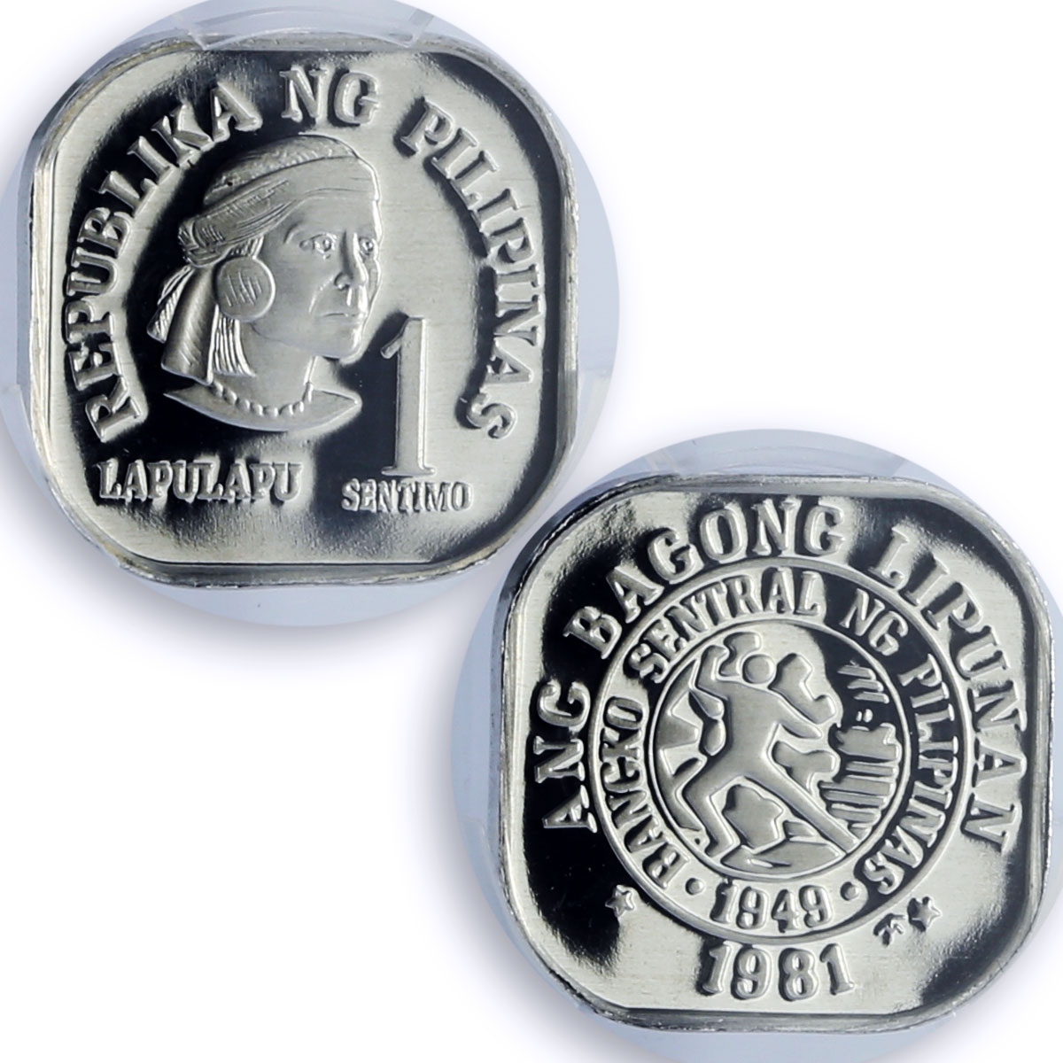 Philippines 1 sentimo Republic Coinage Lapulapu PR69 PCGS aluminum coin 1981