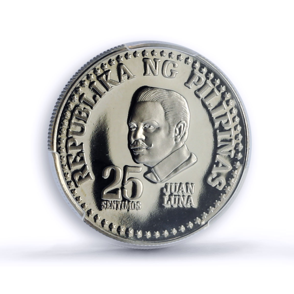 Philippines 25 sentimos Republic Coinage Juan Luna PR69 PCGS CuNi coin 1981