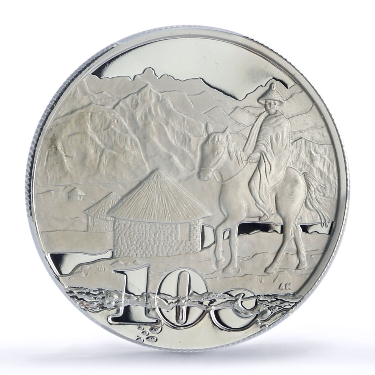 South Africa 10 cents Maloti Drakensberg Horseman PR70 PCGS silver coin 2009